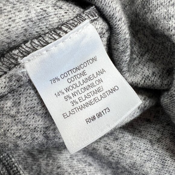 W By Worth Heather Gray Sleeveless Knit Dress Mock Neck Toggle Waist Size 8 - Picture 11 of 13